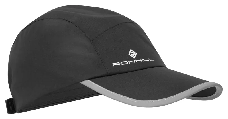 Ronhill Fortify Waterproof Running Cap in All Black